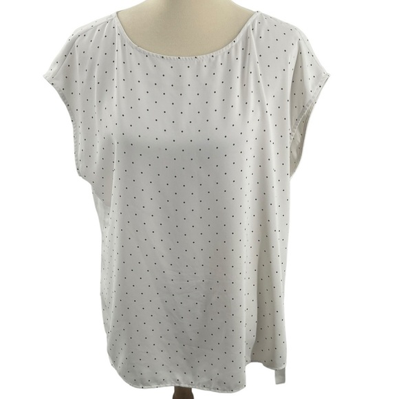 Chico's Tops - Chico’s Size 3 White Blouse with Black Small dots.
